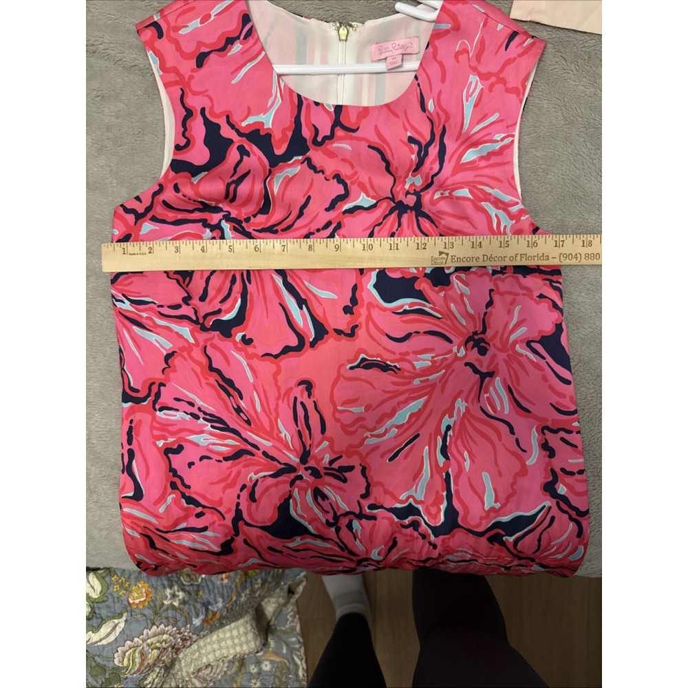 Lilly Pulitzer Women’s Floral Spring Dress XS Easter Pink Sleeveless Lined - Picture 7 of 7